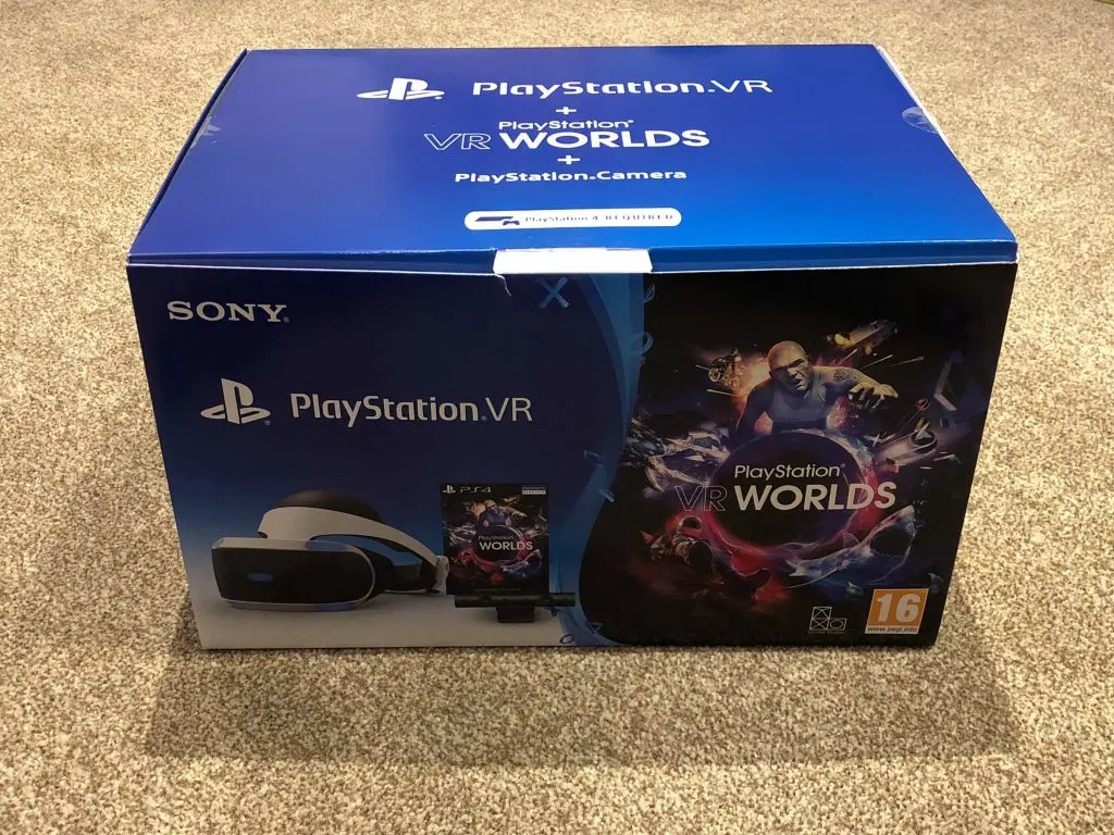 PlayStation VR PSVR Worlds box