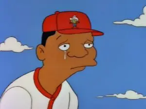 Darryl Strawberry crying The Simpsons
