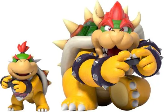 Bowser and baby bowser
