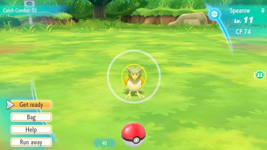 Catching Pokemon Lets go