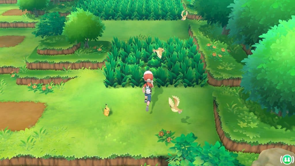 Pokemon in the grass