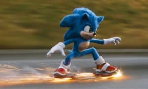 Sonic skateboarding