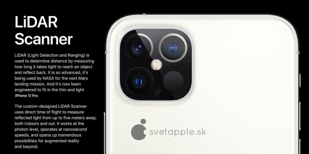 iPhone 12 LiDAR scanner