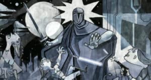 An ancient Mandalorian warrior