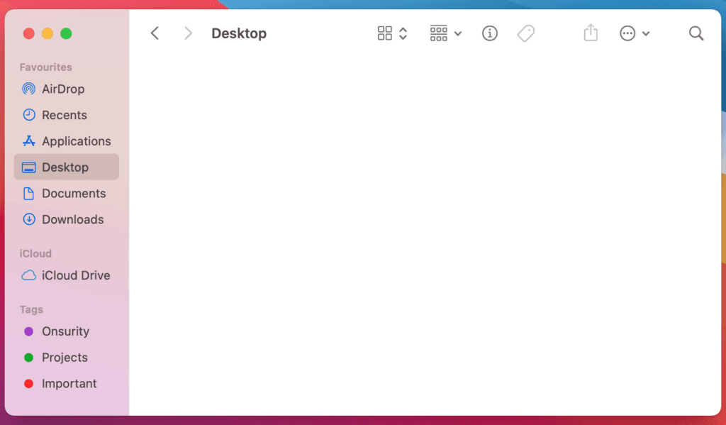 macOS Big Sur Finder