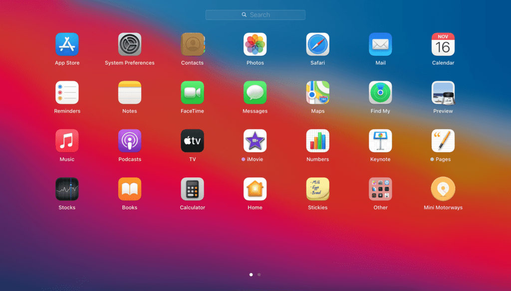 macOS Big Sur icons