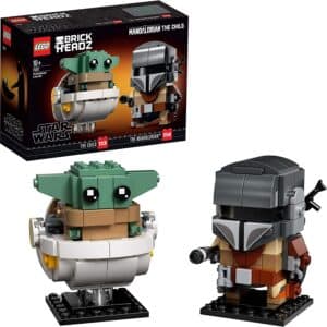 Lego Mando and Baby Yoda