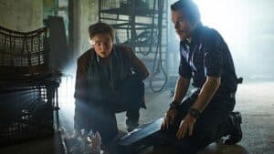 A shot from the film, Predestination.