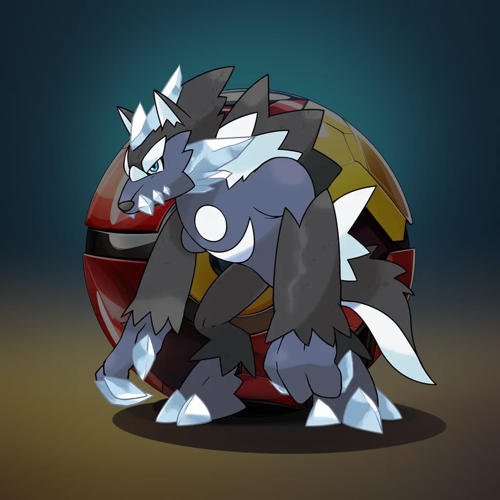 Mangetsu Wolf Pokemon