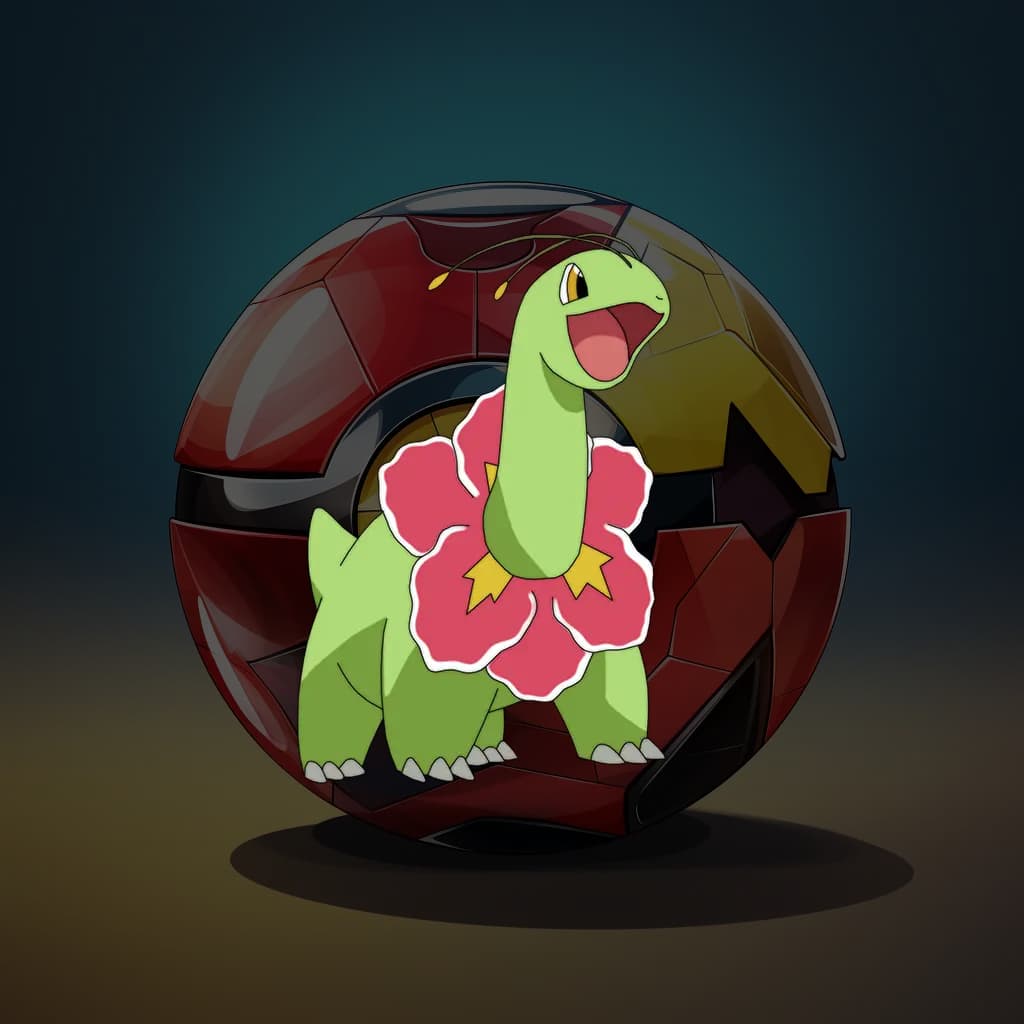 Meganium pokemon flower