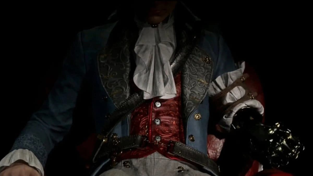 Combat moment in Lies of P with Gunblade weapon showcased