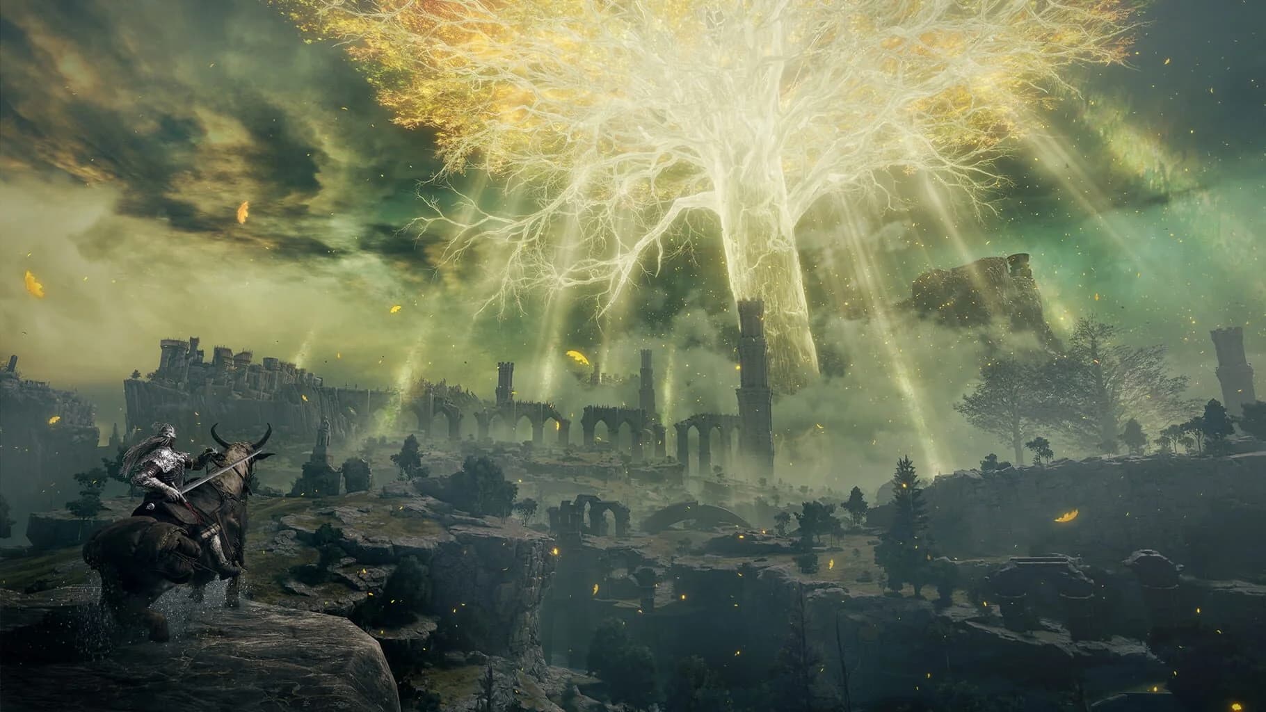 Elden Ring player character battling in a dark, intense environment