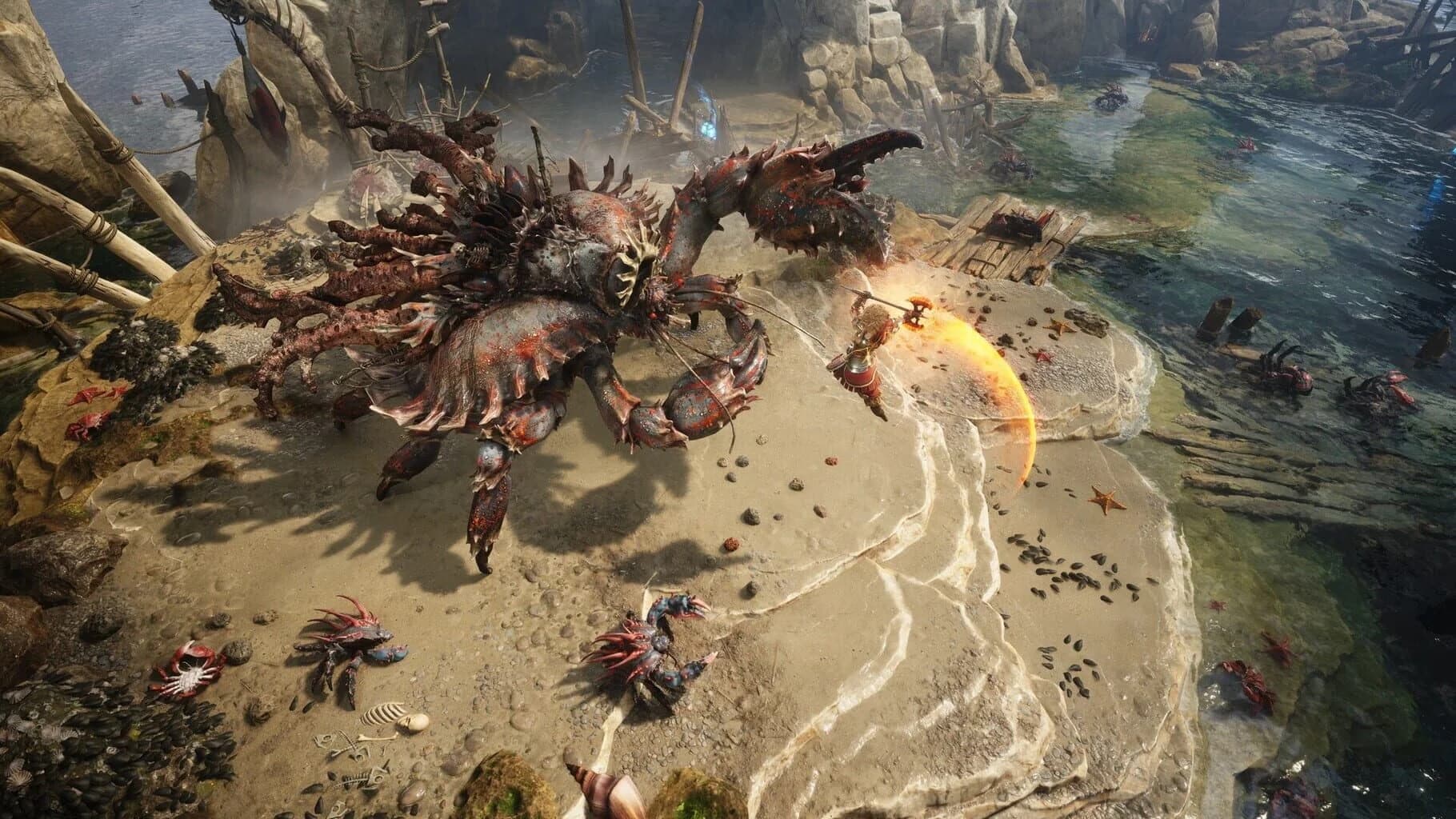 Titan Quest 2 in-game menu showing mastery selection and UI improvements