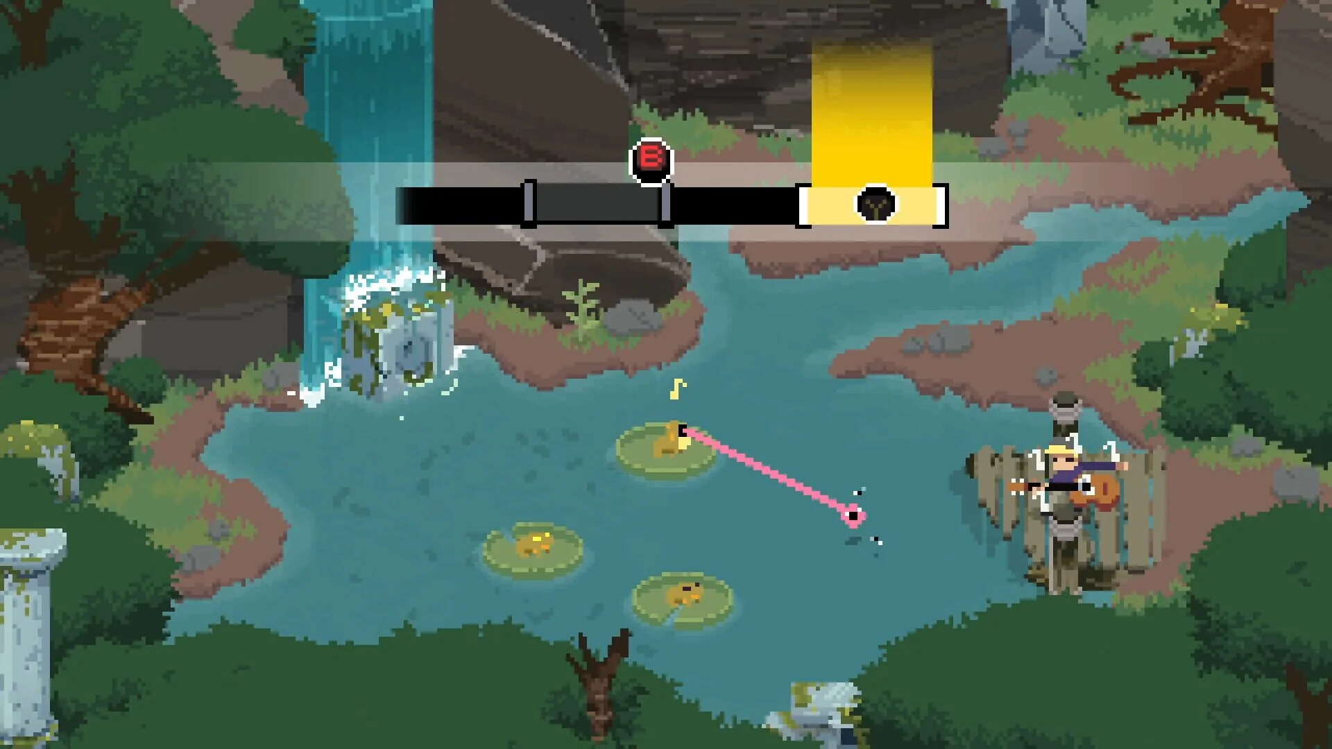 Screenshot from Fretless: The Wrath of Riffson