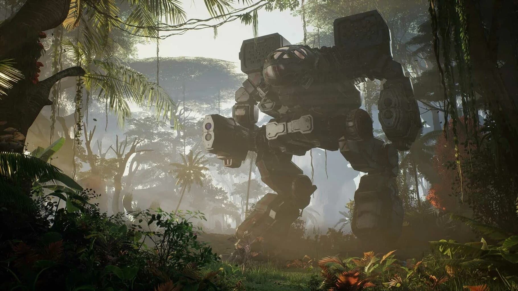 Clan Ghost Bear's command ship Grizzly in Mechwarrior 5 Clans DLC