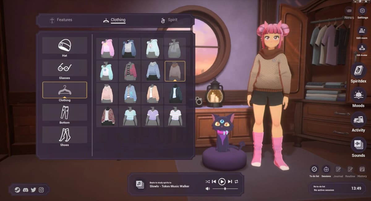 Screenshot from Spirit City: Lofi Sessions