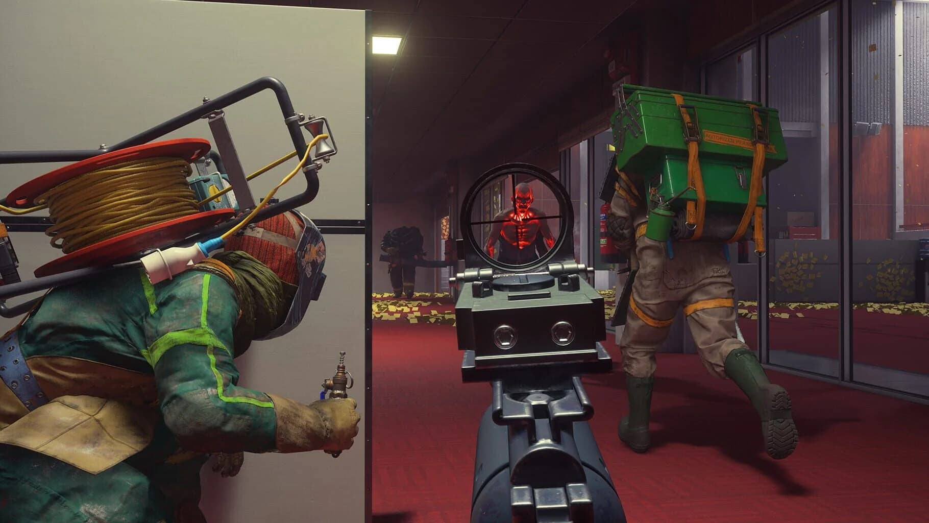 Firebreak team facing down a supernatural threat