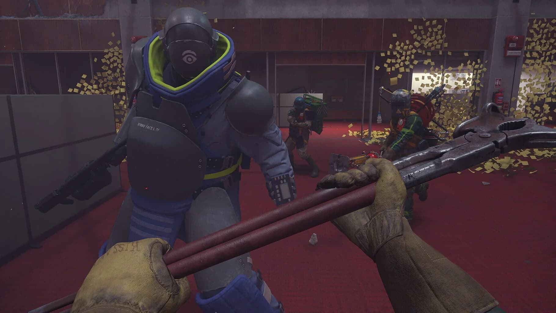 Players utilizing Kit abilities against a boss creature
