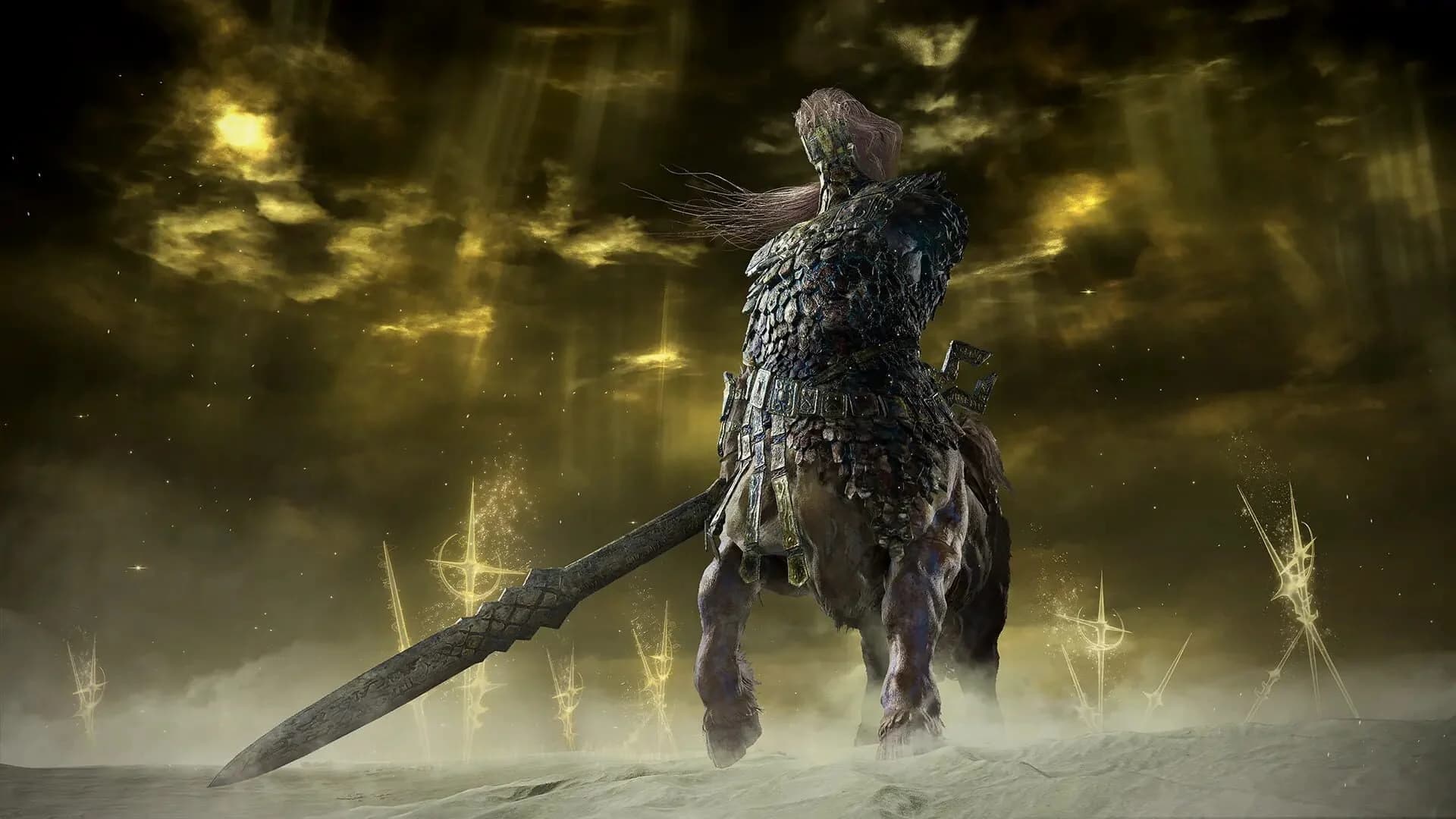 Team combat against large boss Elden Ring Nightreign