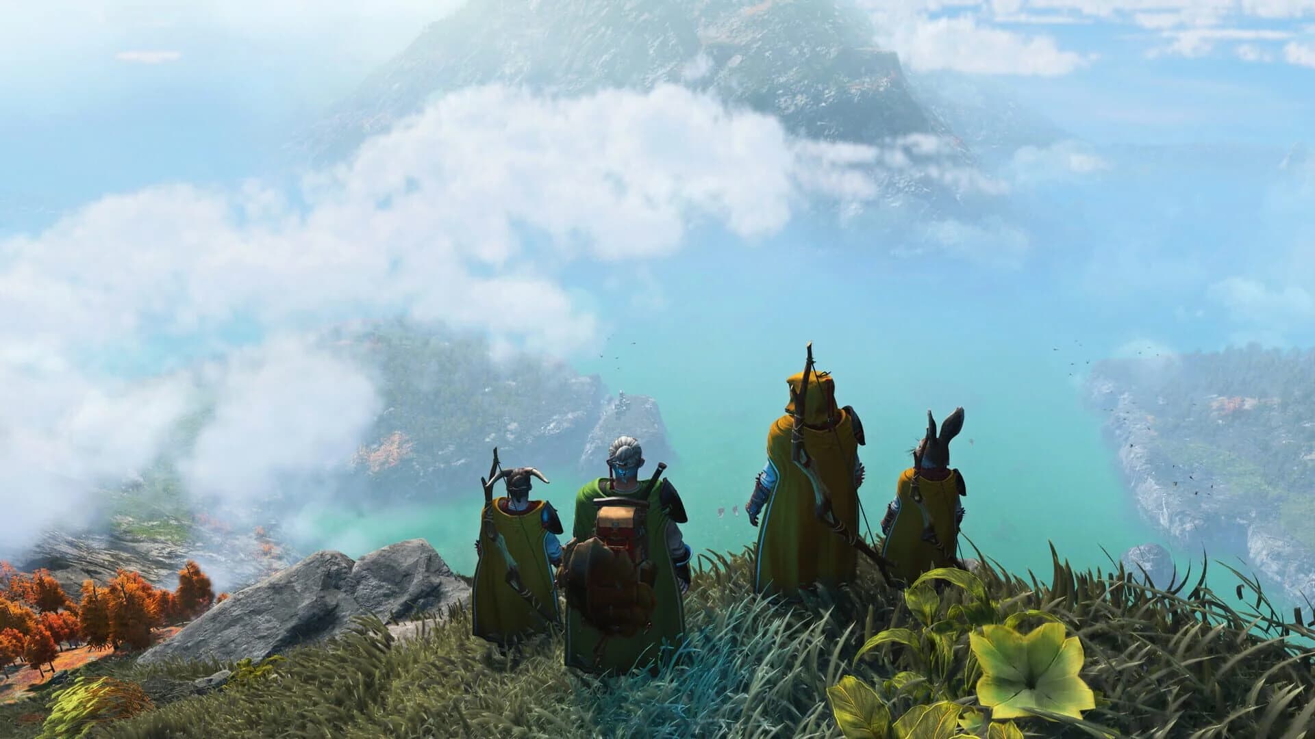 A fantastical creature and explorer in Light No Fire, emphasizing the game's unique world.