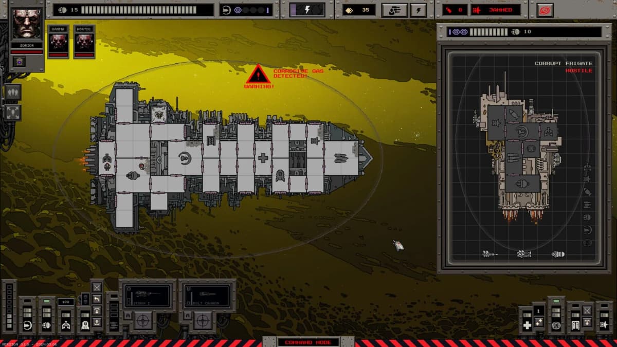 Void War enemy encounter: Hostile ships in gothic space setting