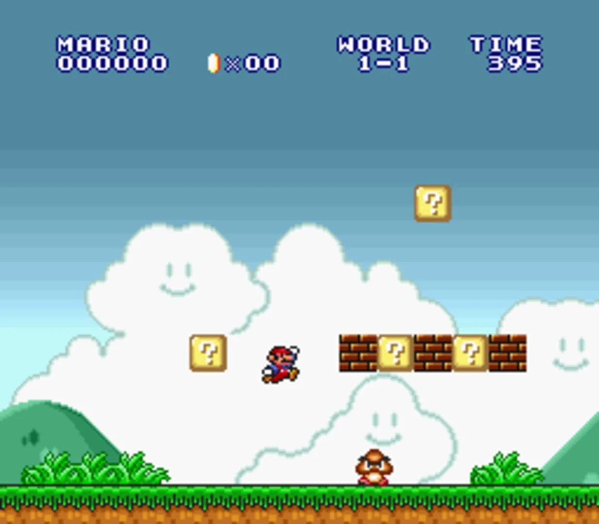 Screenshot from Super Mario Bros.