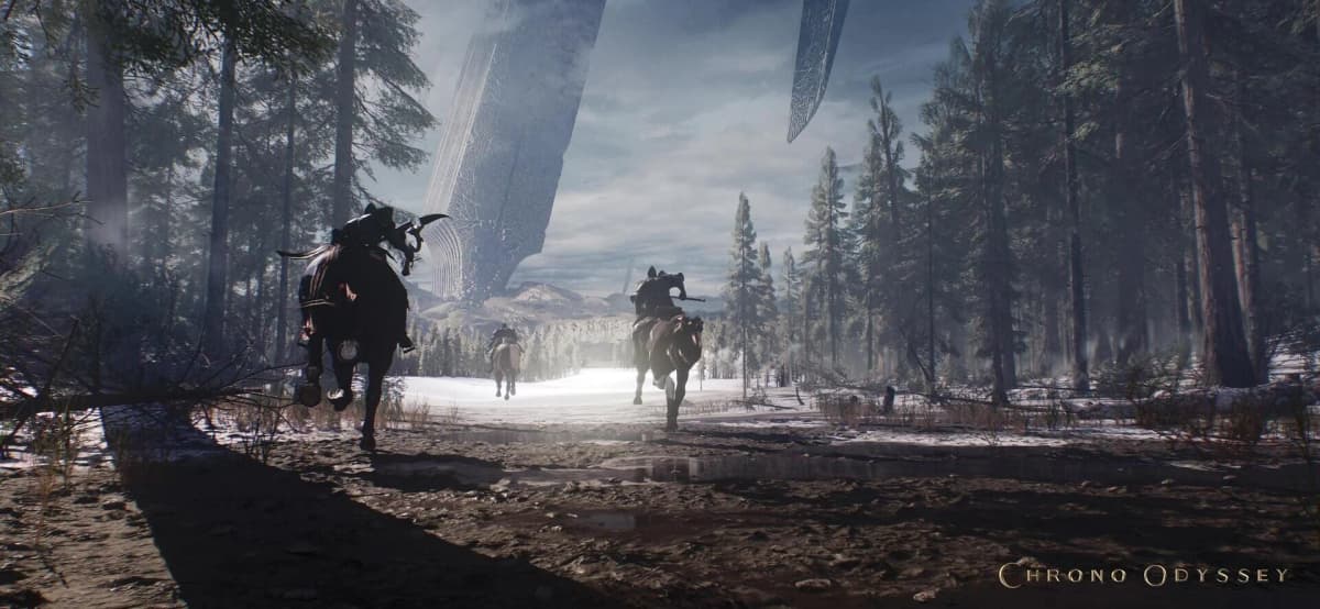 Chrono Odyssey - Massive ancient structure in fantasy world.