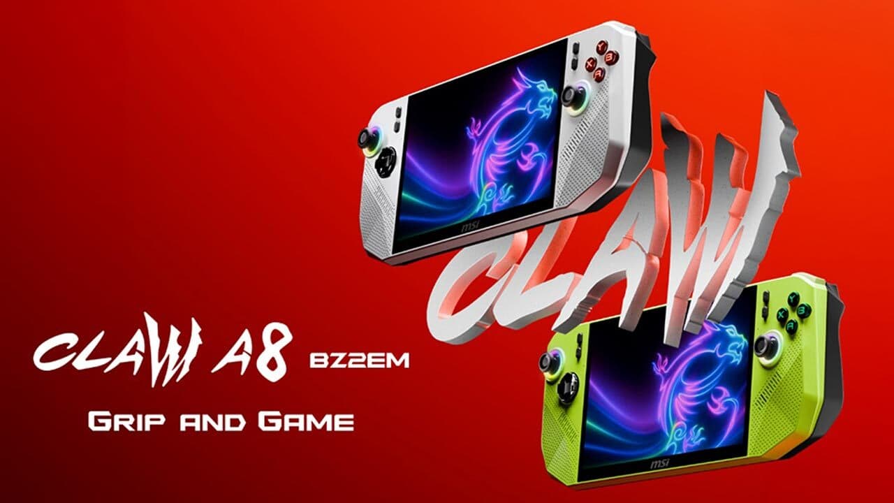 MSI Claw Expands Beyond Intel: The A8 Brings AMD Ryzen Z2 Extreme to Handheld Gaming