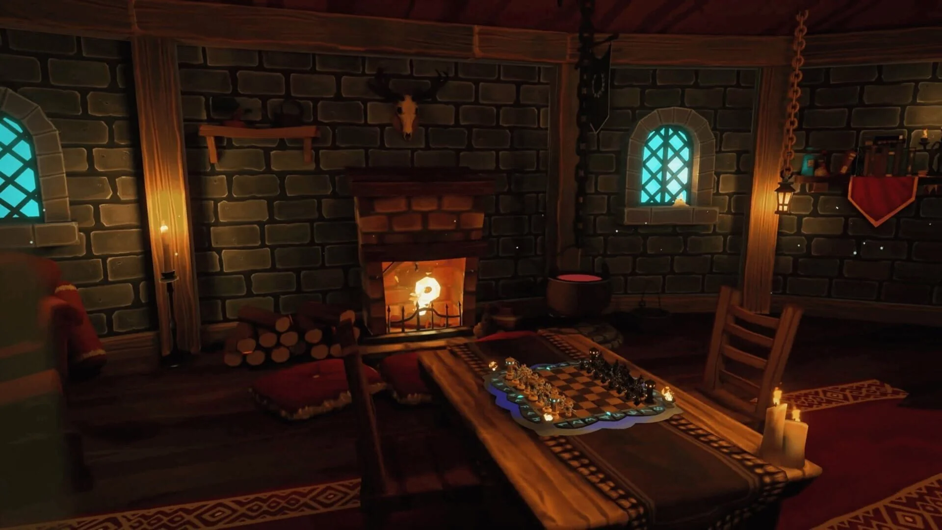 Custom avatars and animated chess pieces in Merlin’s Chess VR