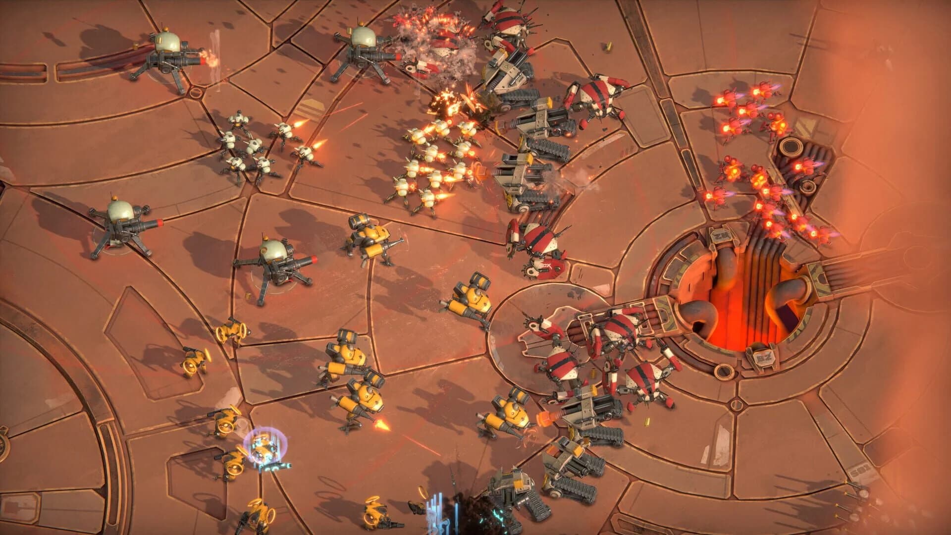 Wide shot of Battle Aces multiplayer match in progress