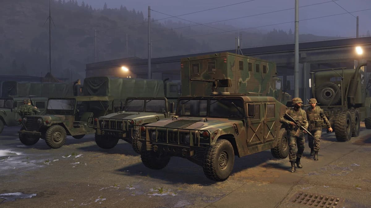 Players collaborating in modded Arma Reforger session on PS5.