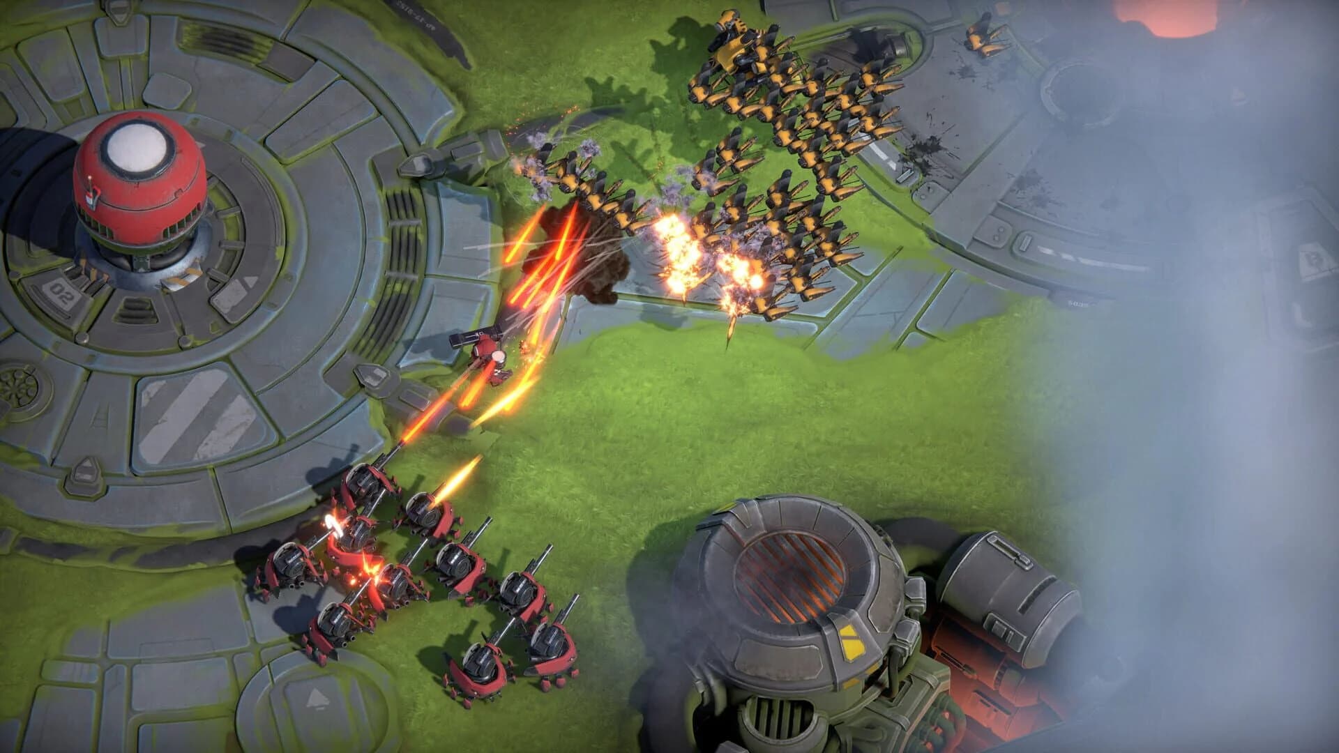 Battle Aces action showing late-game combat