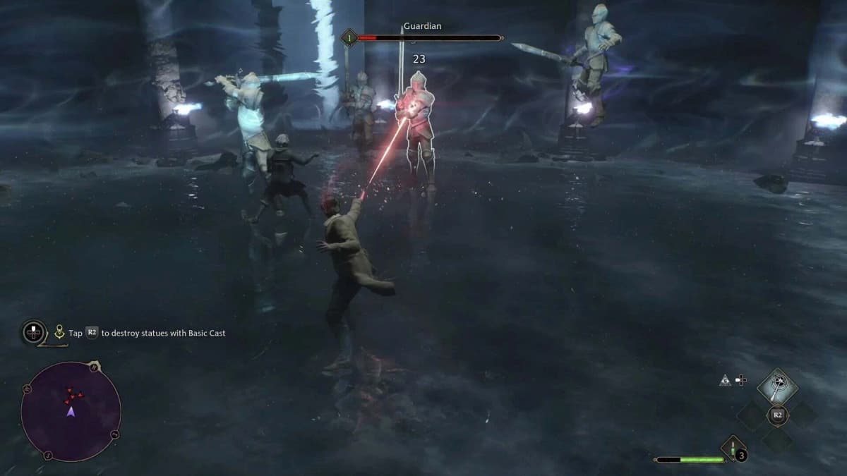 Switch 2 Hogwarts Legacy spellcasting interface