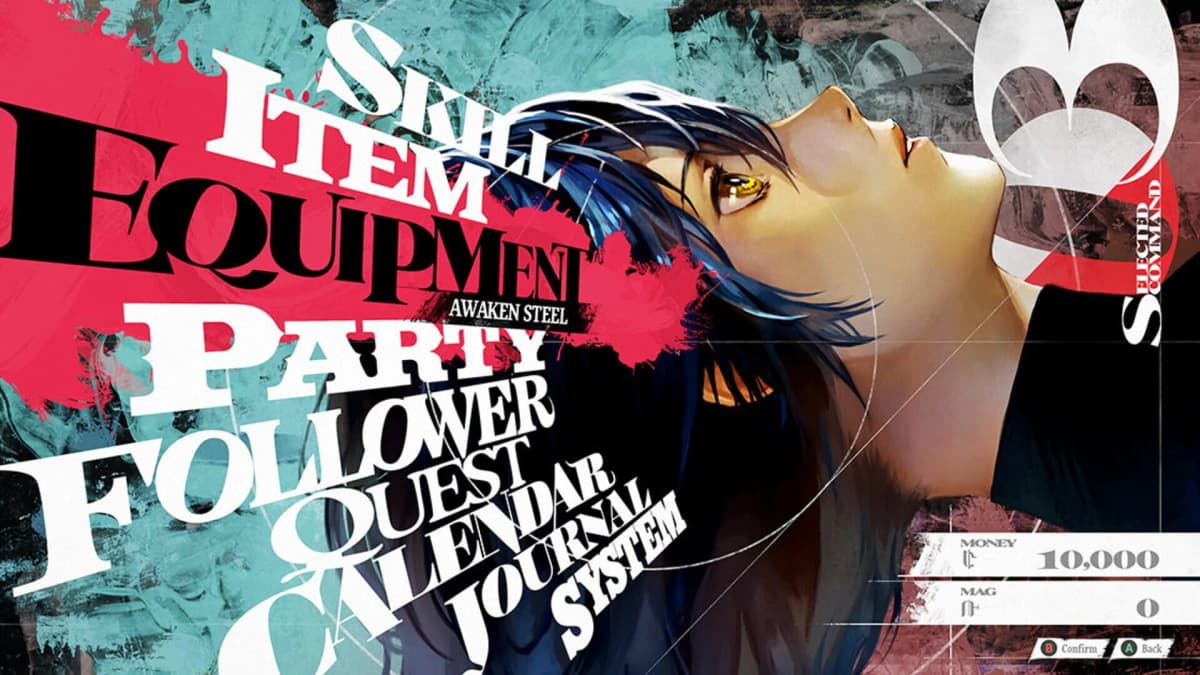 Metaphor: ReFantazio archétype selection interface, with lush character portraits