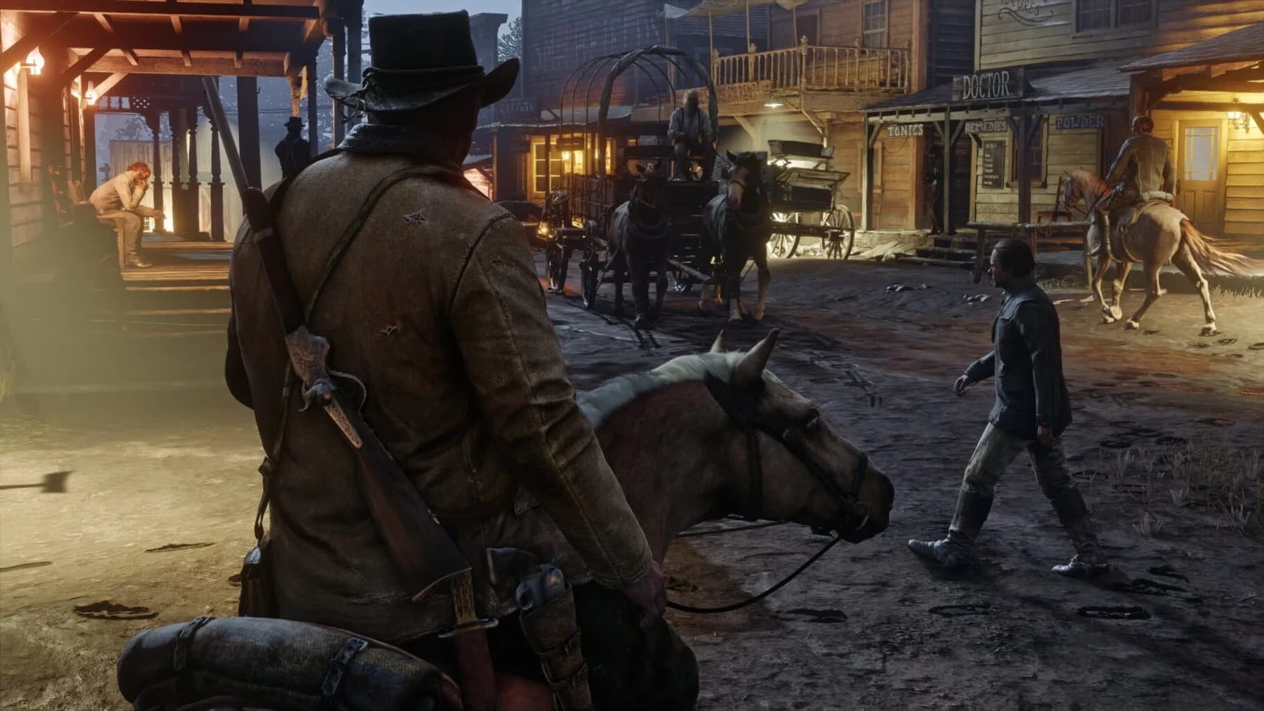 A tense shootout in Red Dead Redemption 2’s main campaign