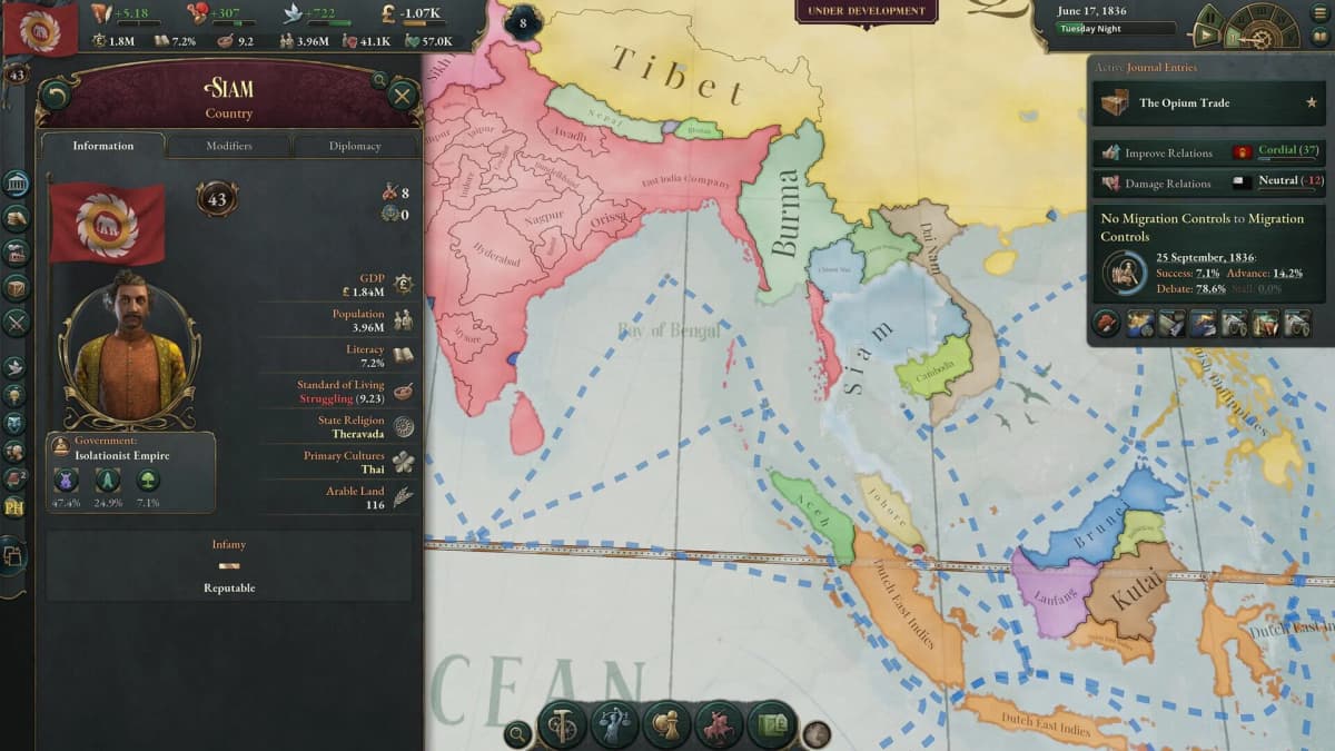 Screenshot from Victoria 3
