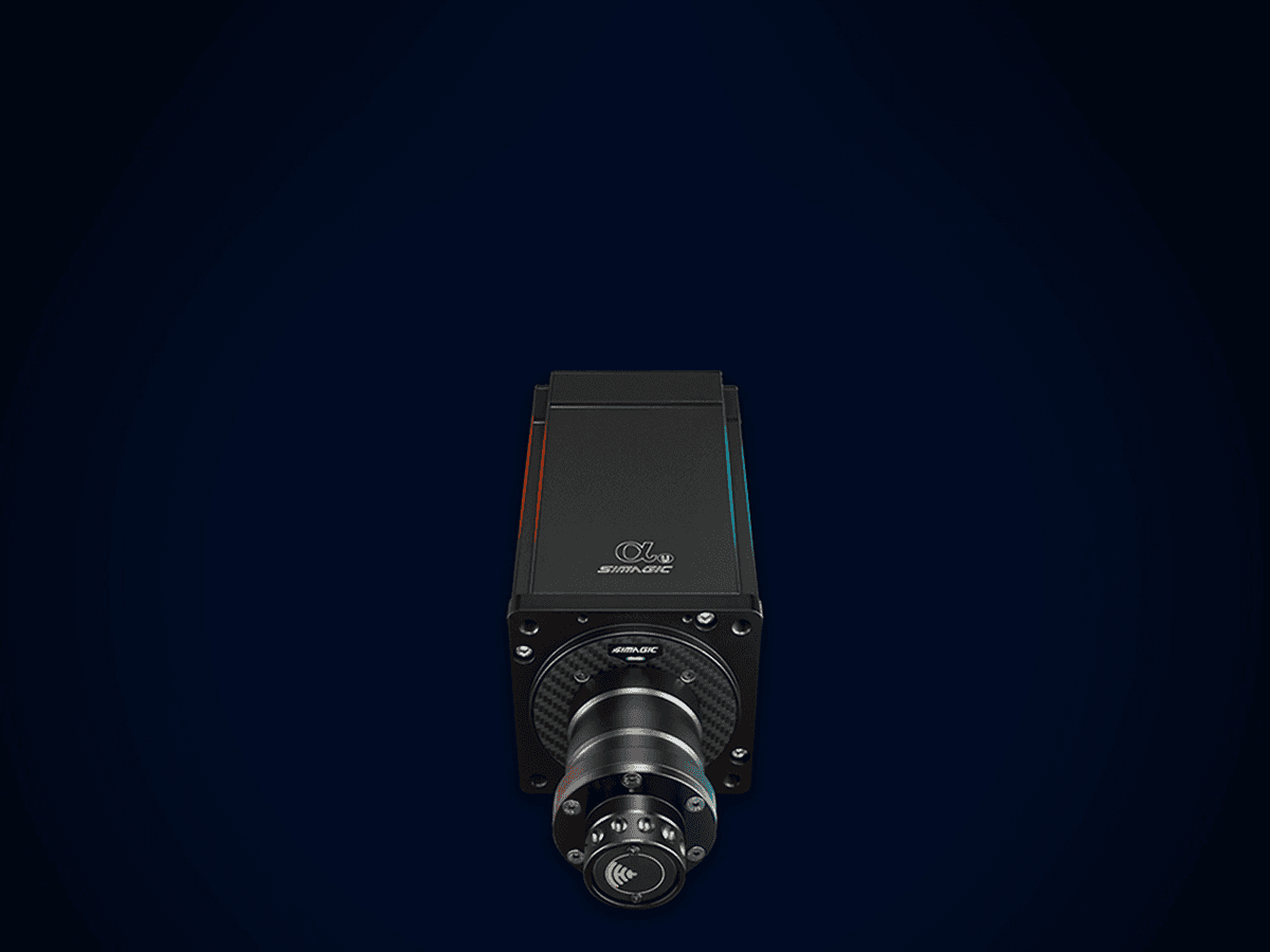 Racing cockpit setup with specialized formula-style wheel