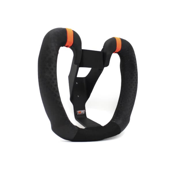 Close-up of force feedback motor in direct-drive wheel