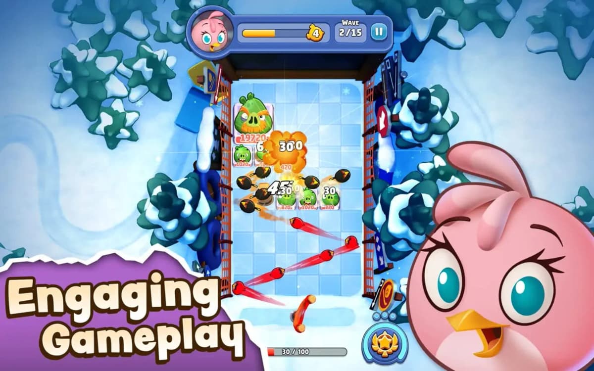 Screenshot from Angry Birds Bounce