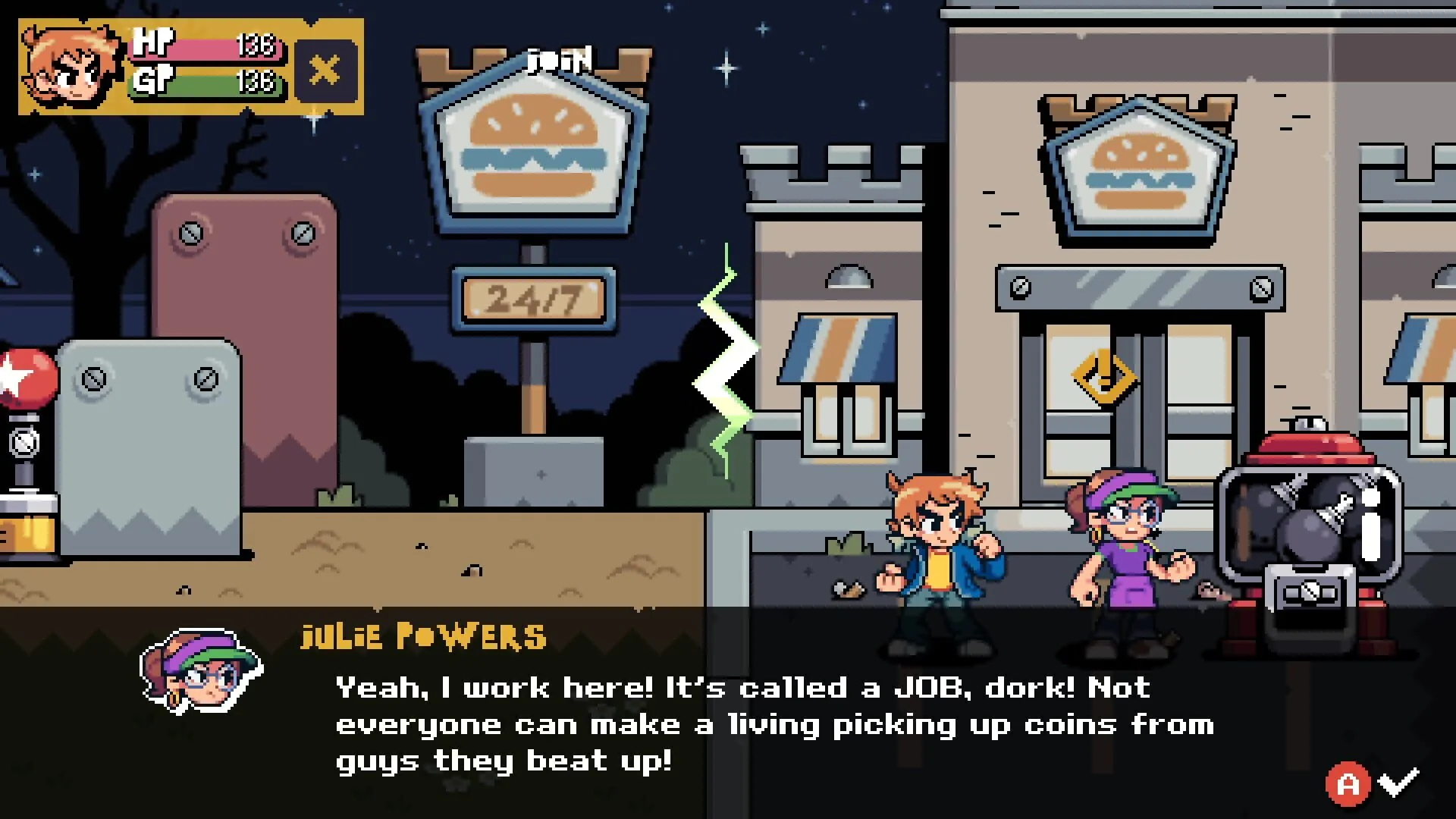 Screenshot from Scott Pilgrim EX