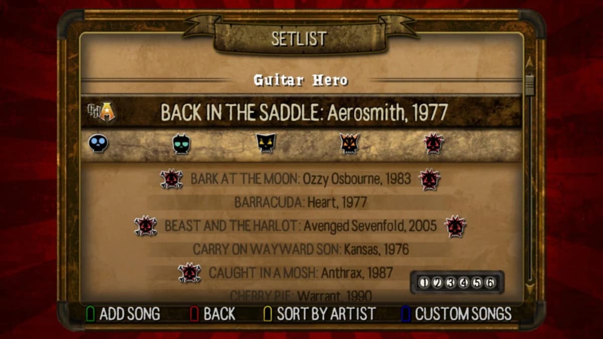 Screenshot from Guitar Hero: Smash Hits