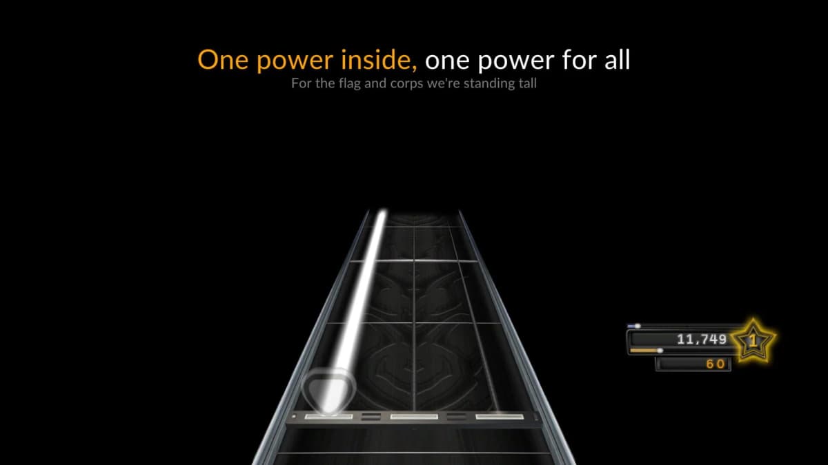 Screenshot from Clone Hero