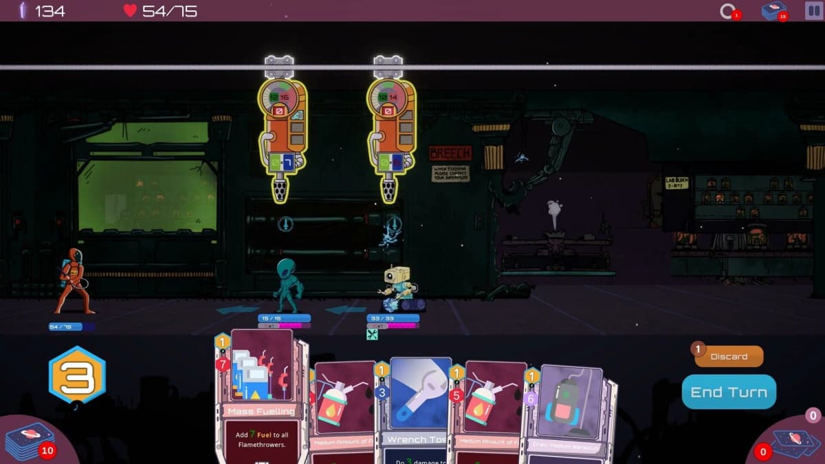 Screenshot from Cardstronaut