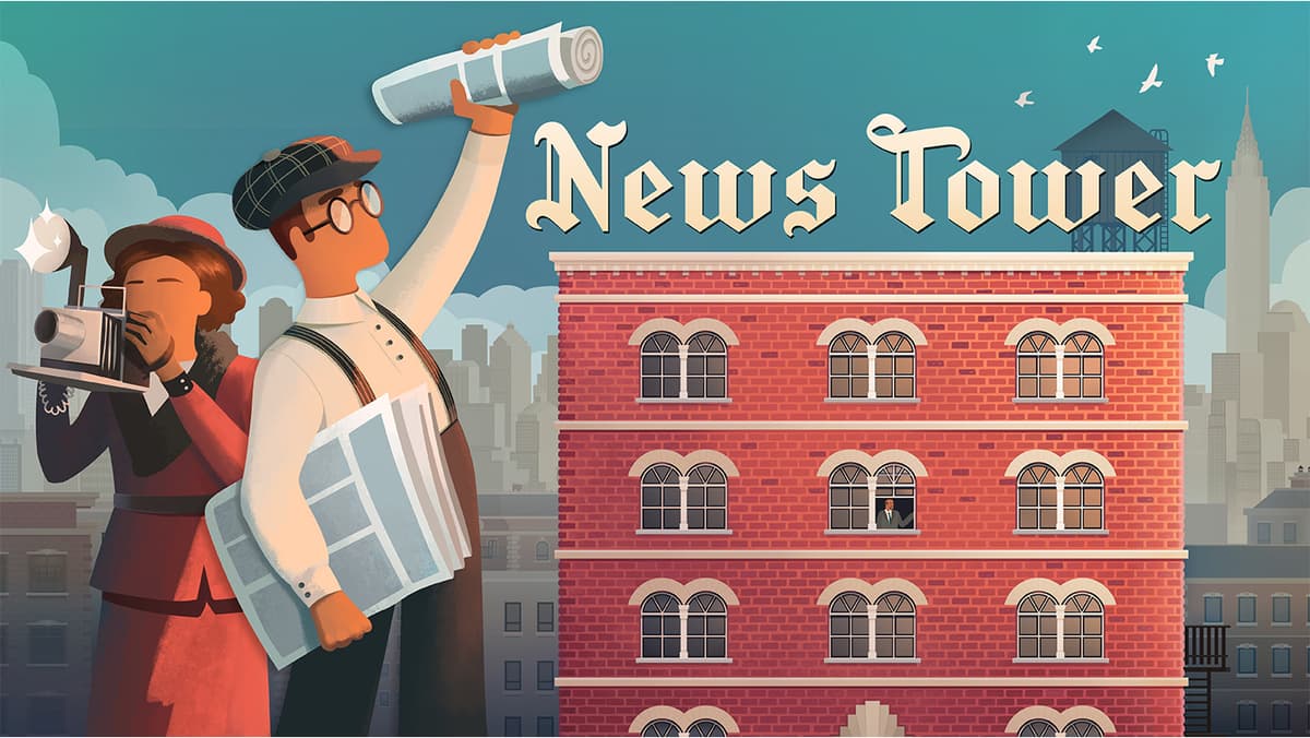 This 1930s tycoon actually makes headlines — News Tower launched with 96% Steam reviews