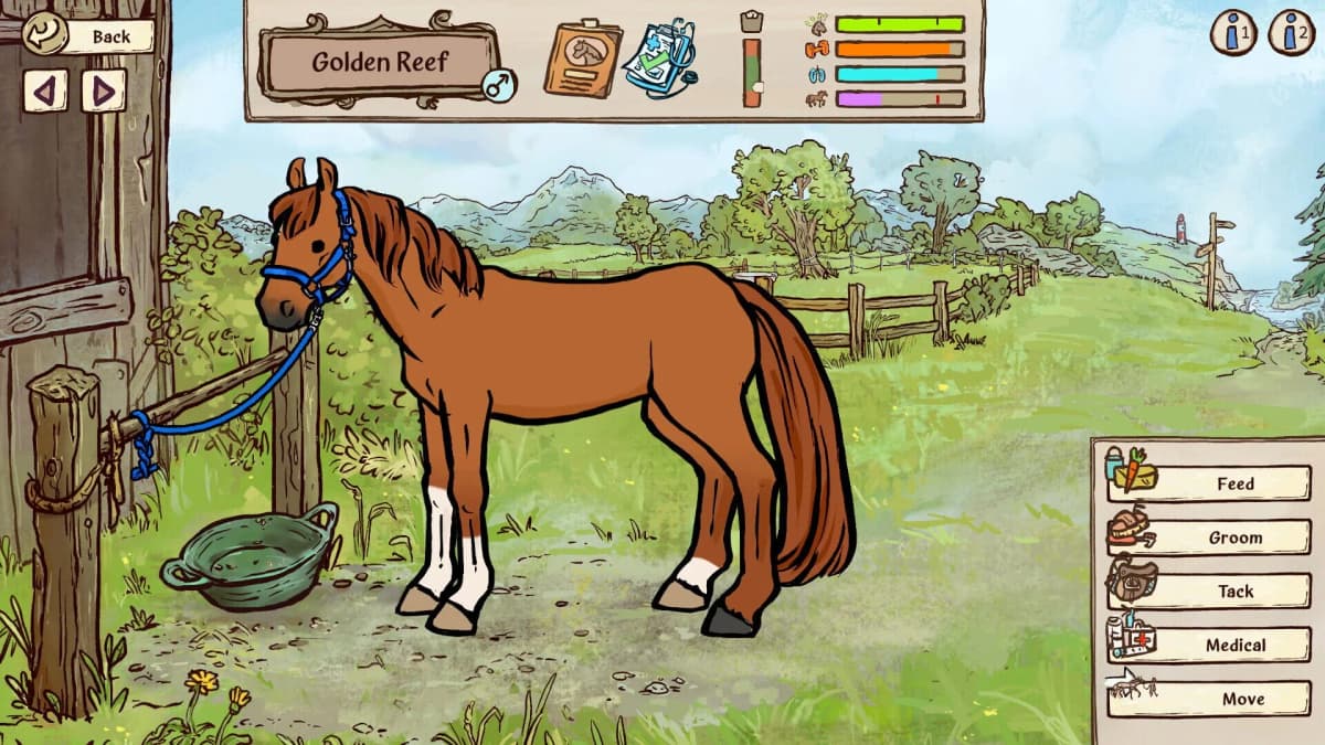 Screenshot from Horses of Hoofprint Bay