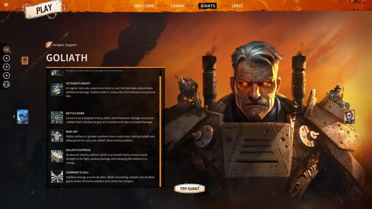 Screenshot from March of Giants