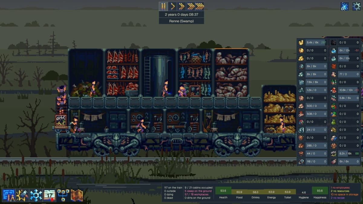 Screenshot from Steel Artery: Train City Builder