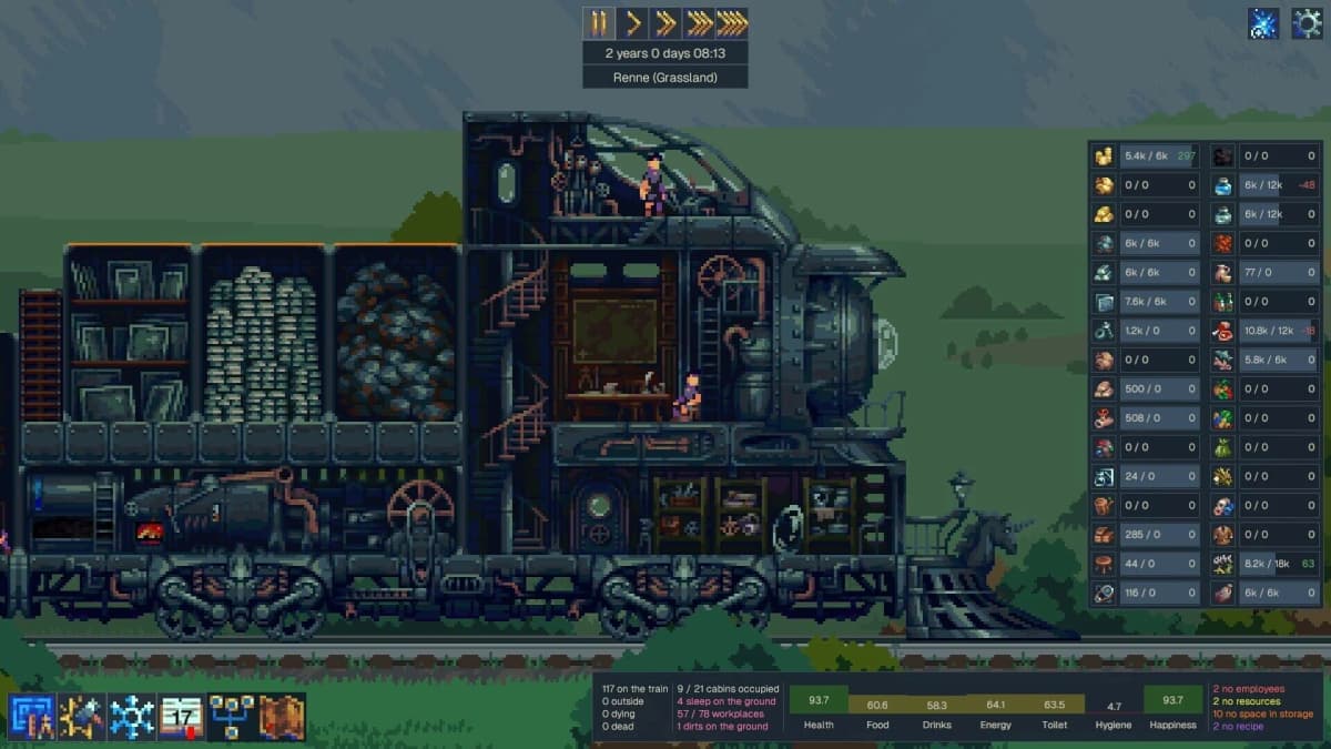 Screenshot from Steel Artery: Train City Builder