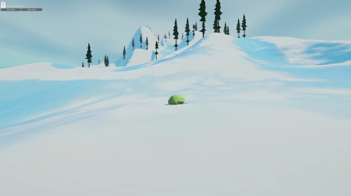 Screenshot from Sledding Game