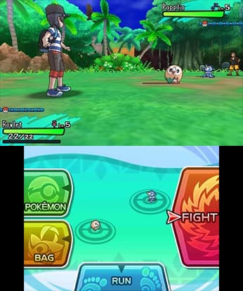 Screenshot from Pokémon Sun, Moon